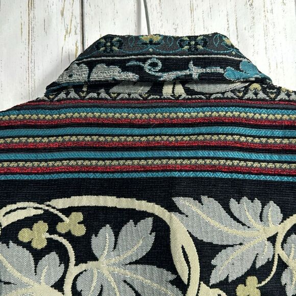 Vintage Chicos Design Tapestry Jacket Womens Size L Boho Artsy Statement Jacket - Picture 11 of 15
